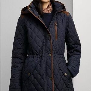 Ralph Lauren Women's Hooded Anorak Quilted Coat
Petite small
